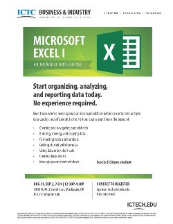 Microsoft Excel 1 - An Introductory Course